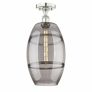 Vaz - 1 Light Semi-Flush Mount In Industrial Style-18.63 Inches Tall and 10 Inches Wide - 1 of 1