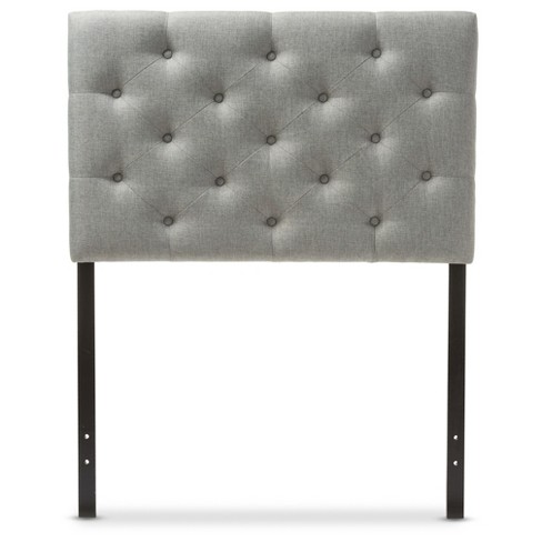 Twin Viviana Modern And Contemporary Fabric Upholstered Button