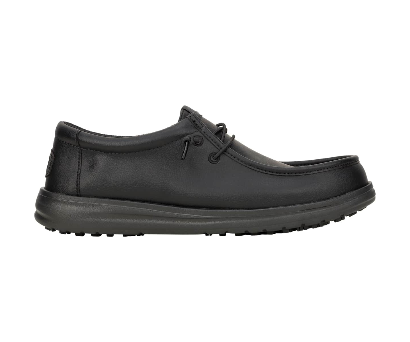 Кроссовки HEYDUDE Men Wally Work CE Classic Slip Resistant Wide, цвет: Чёрный — фото 1