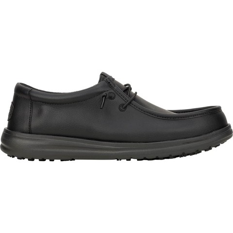 HEYDUDE Men Wally Work CE Classic Slip Resistant Wide , Classic Black Wide, 13