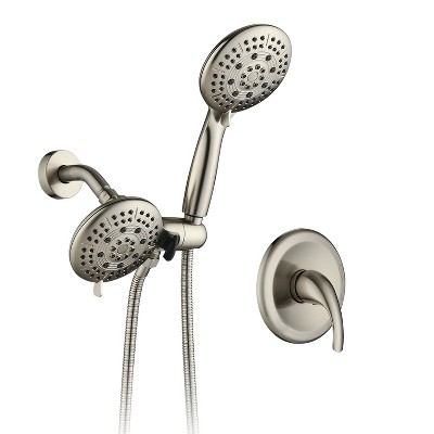 ONWITH Classic High Pressure Single Handle 6-Spray Patterns Rain shower Head with Handheld Shower