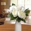 12" Peony Bundle White & Cream - National Tree Company - 2 of 4