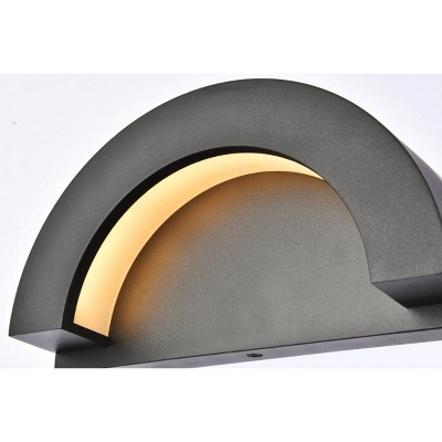 Silver Dimmable LED Wall Sconce with Aluminum and Iron