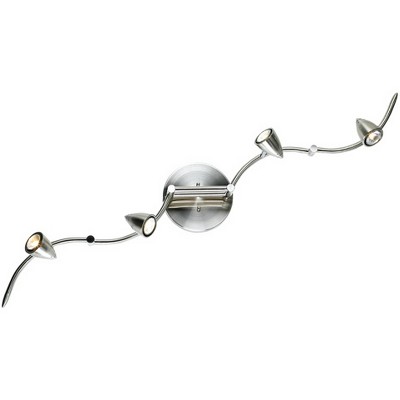 Axel 49'' Silver Brushed Nickel 4-Head LED Track Light