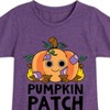 Girls' - Instant Message - Pumpkin Patch Fitted Short Sleeve Graphic T-Shirt - 2 of 4
