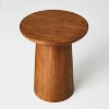 Round Wood Pedestal Accent Table - Hearth & Hand™ with Magnolia - image 3 of 4