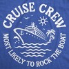 Mens Funny T Shirts Cruise Crew Most Likely To Rock The Boat Sarcastic Graphic Novelty Tee For Men - Crazy Dog Men's T Shirt - 2 of 4