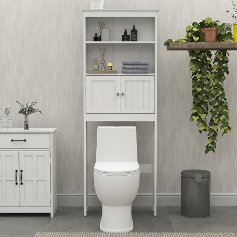 Over The Toilet Storage Cabinet, Free Standing with Breathable