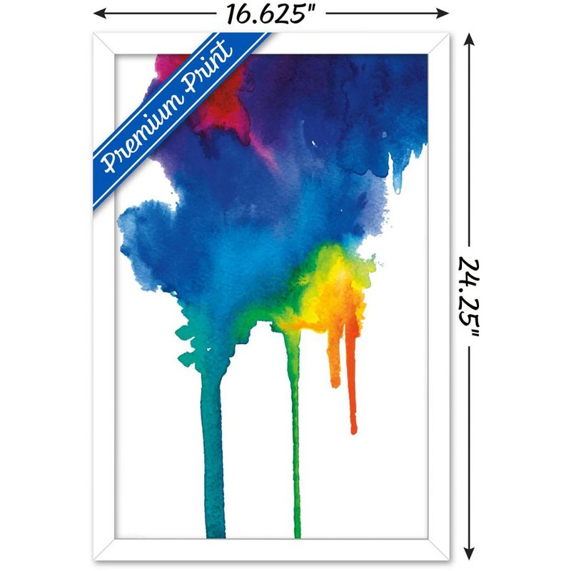 Trends International Bold Color - Rainbow Watercolor Framed Wall Poster Prints, 3 of 7