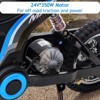 Electric Dirt Bike for Kids, 24V 350W Kids Electric Motorcycle, 3-Speed Modes, Metal Suspension, Children Ride-On Motocross Dirt Bike for 3-8 - 3 of 4
