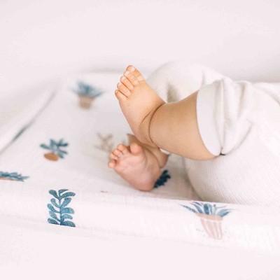 Prickle Pots White Cotton Muslin Changing Pad Cover