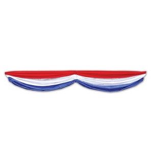 Beistle Patriotic Fabric Bunting, 5' 10", (1/Pkg) Multicolored - 1 of 3