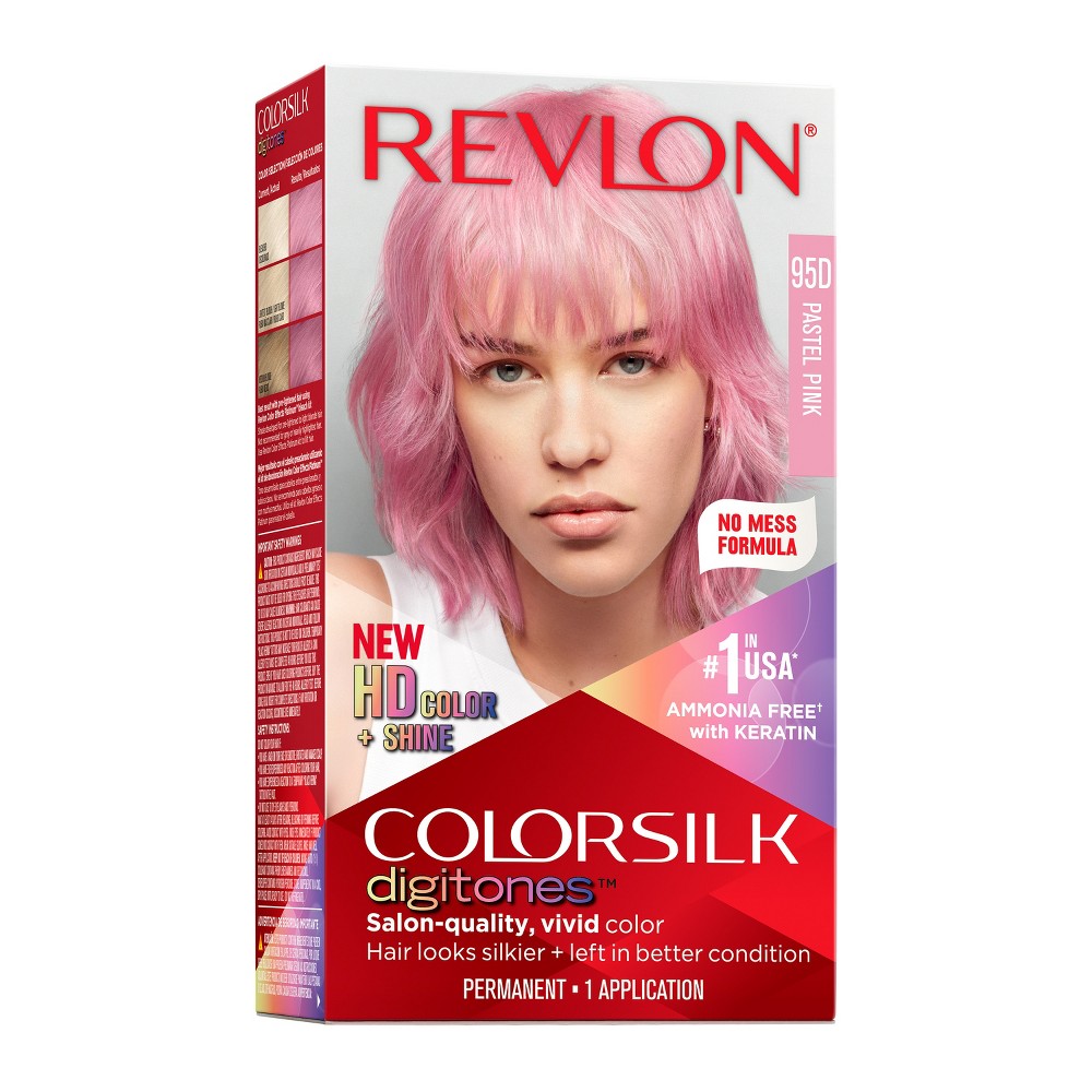 Photos - Hair Dye Revlon Permanent Hair Color ColorSilk Digitones with Keratin - 95D Pastel 