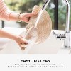 Aoibox Round Woven Placemats Set of 6, Washable Braided Table Mats for Dining, Heat Resistant Non-Slip Circle Place Mats in Beige - 4 of 4