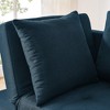 Linen Adjustable Backrest Convertible Sleeper Sofa Chair for Small Spaces with Pullout Bed and Wheels for Living Room - 4 of 4