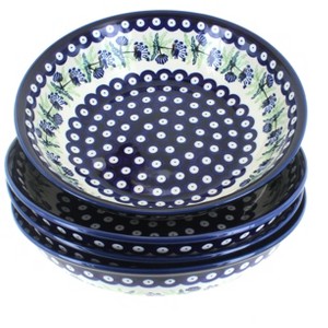 Blue Rose Polish Pottery 1013 Zaklady Large Salad Bowl Set - 1 of 1