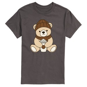 Men's - Instant Message - Coffee Bear Short Sleeve Graphic T-Shirt - 1 of 4