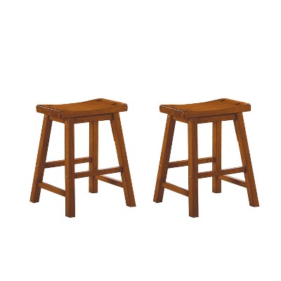 NicBex Dining Chairs Set of 2 Backless Saddle Casual Dining Home Furniture Seat Stools for Kitchen, Bedroom