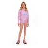 Andy & Evan  Kids  Pink Tie Dye Rashguard. - 2 of 4