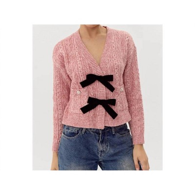 Women's Lauren Bow Front Jewel Cardigan - adelyn rae