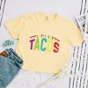 Simply Sage Market Let's Get Tacos Varsity Boxy Crop Top - 3 of 4
