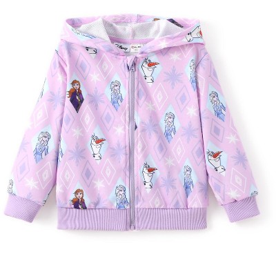 PATPAT Disney Frozen Elsa Princess Girls Zip Up Hoodie Fall Zipper Sweatshirt Jacket Toddler