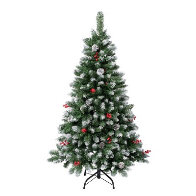 National Tree Company First Traditions Unlit Cullen Hinged Artificial ...