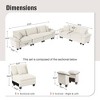 Captiva Designs 2-Piece Cloud Modular Sectional Sofa Set, 5-Seater Couch for Living Room - 3 of 4