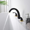 SumerainRoman Tub Faucet with 8-3/8" Spout Reach,  Bathtub Faucet with 2 Knob Handle Black and Gold - 2 of 4