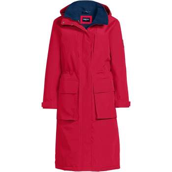 Lands' End Women's Fleece Quarter Zip Pullover - Medium - Rich Red : Target