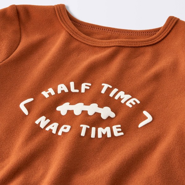 Conjunto de Camisa de Manga Larga y Joggers 'Half Time Nap Time' para Bebé Niño - Cloud Island™ Marrón 3