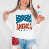 Simply Sage Market Women's Graphic Sweatshirt America Varsity Stars - 2 of 4
