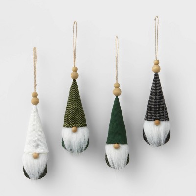 4ct Gnomes with Hat Christmas Ornament Set - Wondershop™