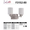 Sunset Lighting Ledbury 2-Light 13" Wide Bathroom Vanity Light - Nickel - 2 of 4