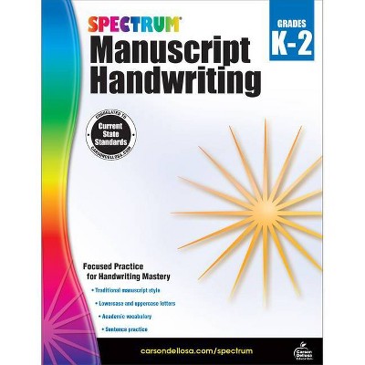 Spectrum Manuscript Handwriting, Grades K - 2 - (Paperback)