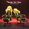 RSPGAME Basic Ergonomic Gaming Chairs for Adults, PU Leather Office Chairs with Lumbar Support, Pocket Spring Cushion and Retractable Footrest - 2 of 4