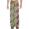 LA LEELA Men's Summer Long Vacation Sarong Beachwear Holidays Wrap Lava Lava Beach Cover Up Sarongs For Men One Size Black, Tree - 4 of 4