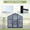 Gulches 6x12FT Walk in Thicked Polycarbonate Greenhouse Double Flush Door Rain Gutter Ventilation Window UV Guard Garden Backyard - 3 of 4