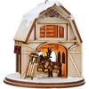 Old World Christmas Ginger Cottage Wooden Ornament for Christmas Tree, Santa's Reindeer Barn - 4 of 4