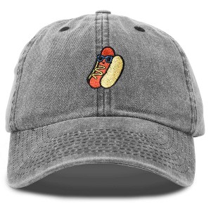 Dalix Hot Dog Embroidered Cap Cotton Baseball Summer Cool Dad Hat Mens - 1 of 4