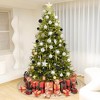 65ct Christmas Balls Ornaments, Shatterproof Plastic Decorative Baubles for Xmas Tree Decor - 4 of 4