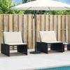 vidaXL Parasol Base Black PE (Polyethylene) and concrete 26.5 lbs - 3 of 4