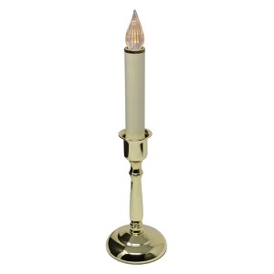 IMC Bayside B/O LED Window Candle with Sensor, Brass, 11.5in (Qty 1) - 1 of 2