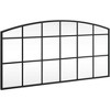 vidaXL Iron Arch Wall Mirror, 31.5"x15.7", Wall-Mounted, Clean Image, Black Frame, Ideal for Bedroom, Hallway, Living Room, Bathroom - 2 of 4