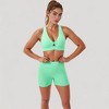Anna-Kaci Active Women's Twist Front Sports Bra with Keyhole Cutout and Wide Shoulder Straps - 2 of 4