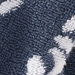 antique navy flower sprig