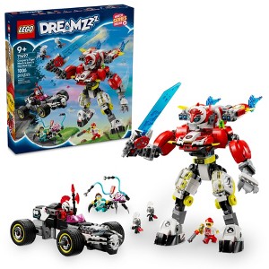 LEGO DREAMZzz Cooper's Tiger Mech & Zero's Hot Rod Car Building Toy 71497 - 1 of 4