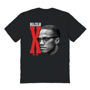 Malcolm X Men's Malcom X Cutout Vintage Short Sleeve Graphic Cotton T-Shirt - 1 of 1