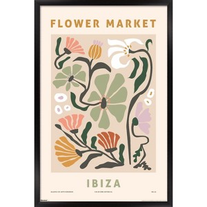 Trends International Reinders: Flowers - Flower Market Ibiza Botanic Framed Wall Poster Prints - 1 of 4