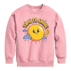 Boys' - Instant Message - Kids Crew Fleece Graphic Long Sleeve Fleece Sweatshirt - 1 of 4